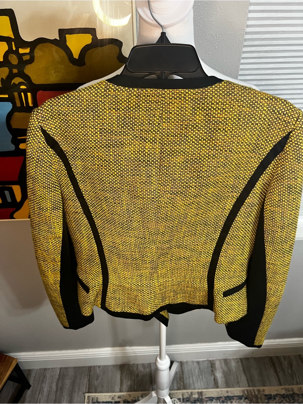 Karen Millen Bomber Tweed Moto Jacket
Neon Yellow And Black 8 Medium - Picture 6 of 12
